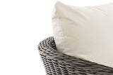 Fauteuil Ameland rond crèmewit 45 cm (donkergrijs) (10)