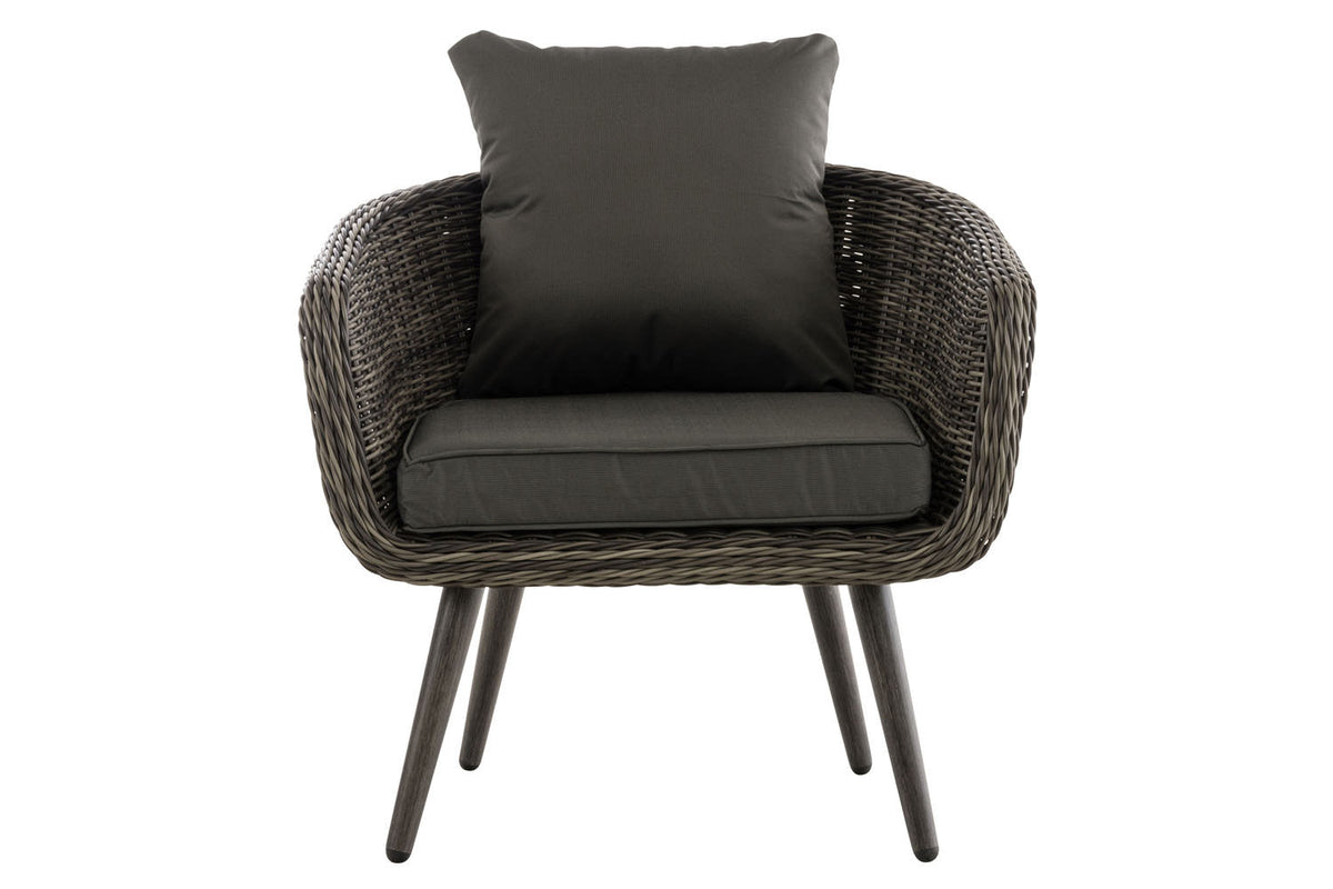 Fauteuil Ameland rond antraciet 45 cm (donkergrijs) (8)