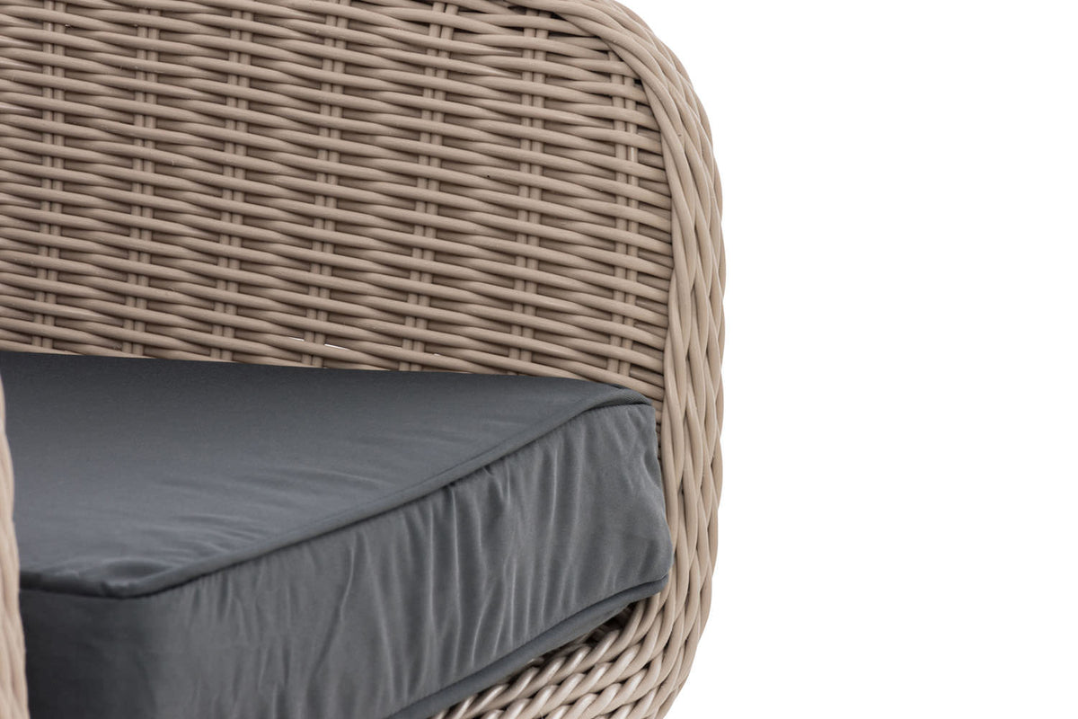 Fauteuil Ameland rond ijzergrijs 45 cm (lichtgrijs) (6)