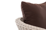 Fauteuil Ameland rond terrabruin 45 cm (lichtgrijs) (4)