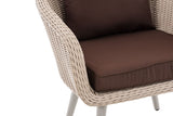 Fauteuil Ameland rond terrabruin 45 cm (lichtgrijs) (5)