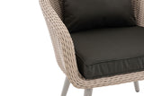 Fauteuil Ameland rond antraciet 45 cm (lichtgrijs) (5)