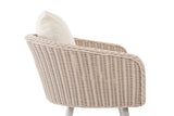 Fauteuil Ameland rond crèmewit 45 cm (lichtgrijs) (3)