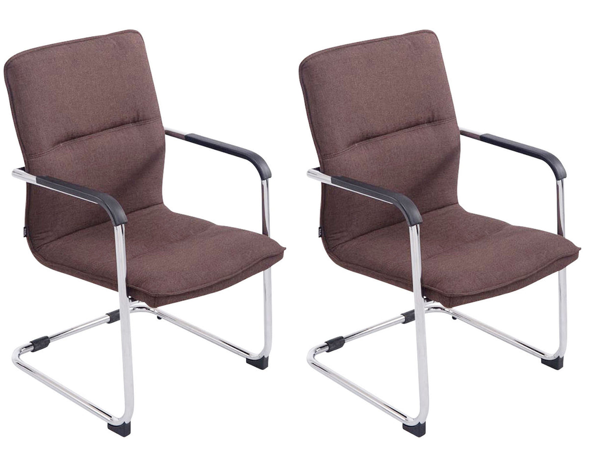 Set van 2 bezoekersstoelen Seattle stof