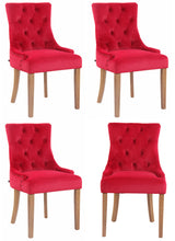 4-delige set eetkamerstoelen Aberdeen fluweel antiek-licht (7)