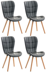 4-delige set eetkamerstoelen Elda kunstleer (10)