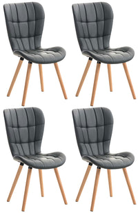 4-delige set eetkamerstoelen Elda kunstleer (10)
