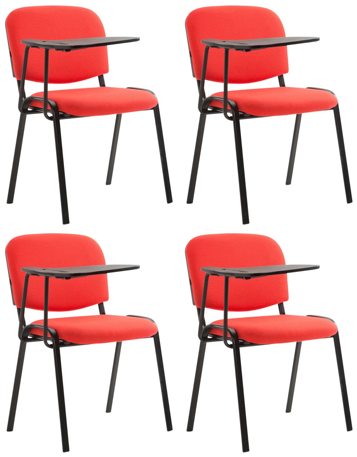 4-delige set stoelen Ken met klaptafel stof