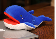 Pluche mascotte blauwe vinvis pop 30 cm