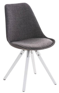 Stoel Pegleg stof Square wit