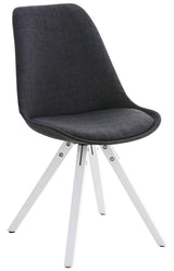 Stoel Pegleg stof Square wit (6)