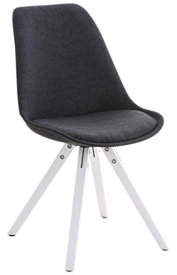 Stoel Pegleg stof Square wit (6)