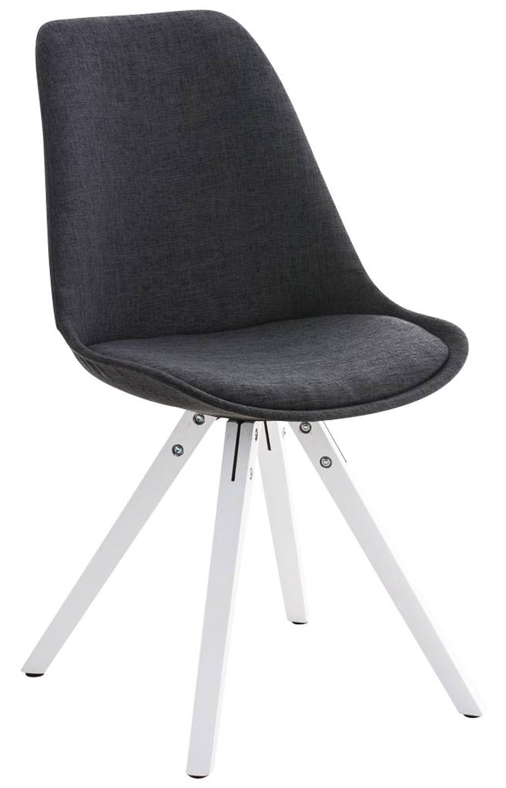 Stoel Pegleg stof Square wit (6)