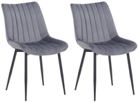 Set van 2 stoelen Rahden fluweel (8)