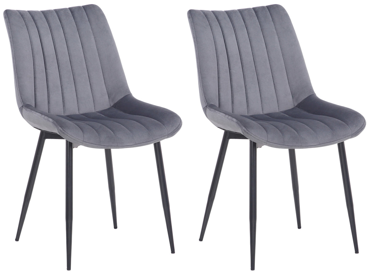 Set van 2 stoelen Rahden fluweel (8)