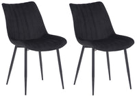 Set van 2 stoelen Rahden fluweel