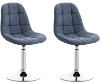 2-delige set stoelen Emil stof