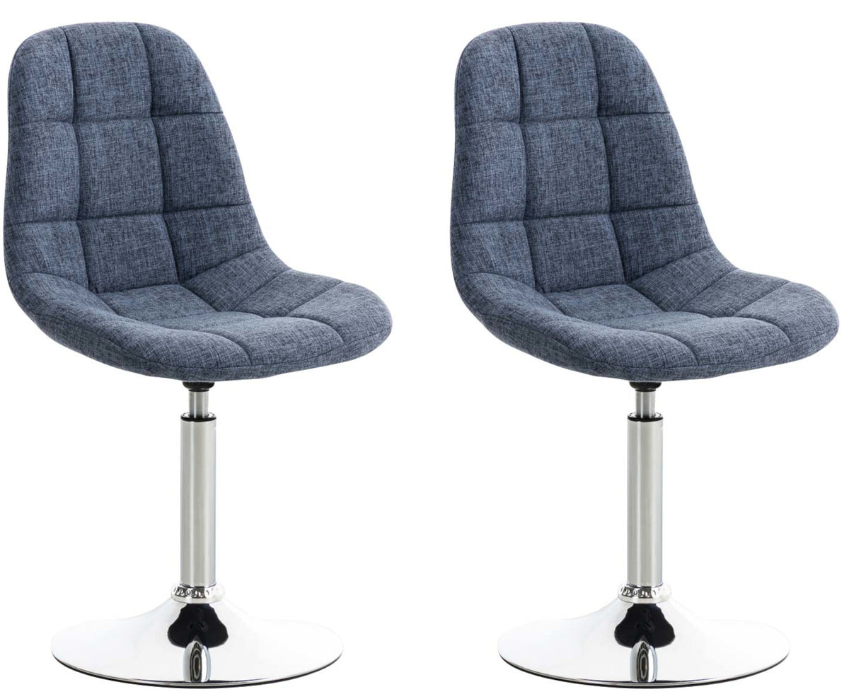 2-delige set stoelen Emil stof