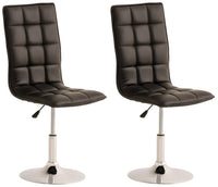 2-delige set eetkamerstoelen Peking