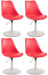 4-delige set eetkamerstoelen Maverick W kunststof
