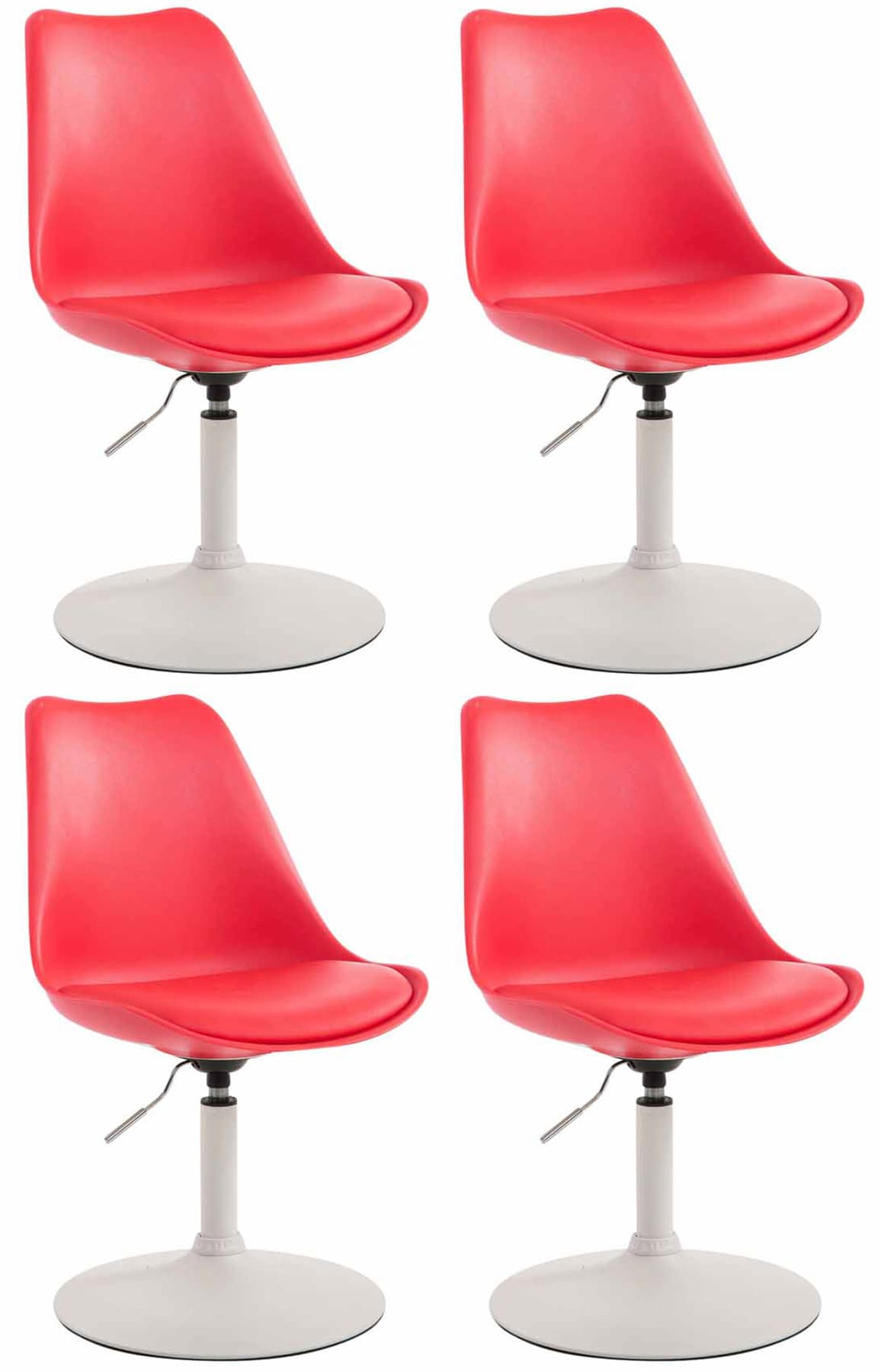 4-delige set eetkamerstoelen Maverick W kunststof