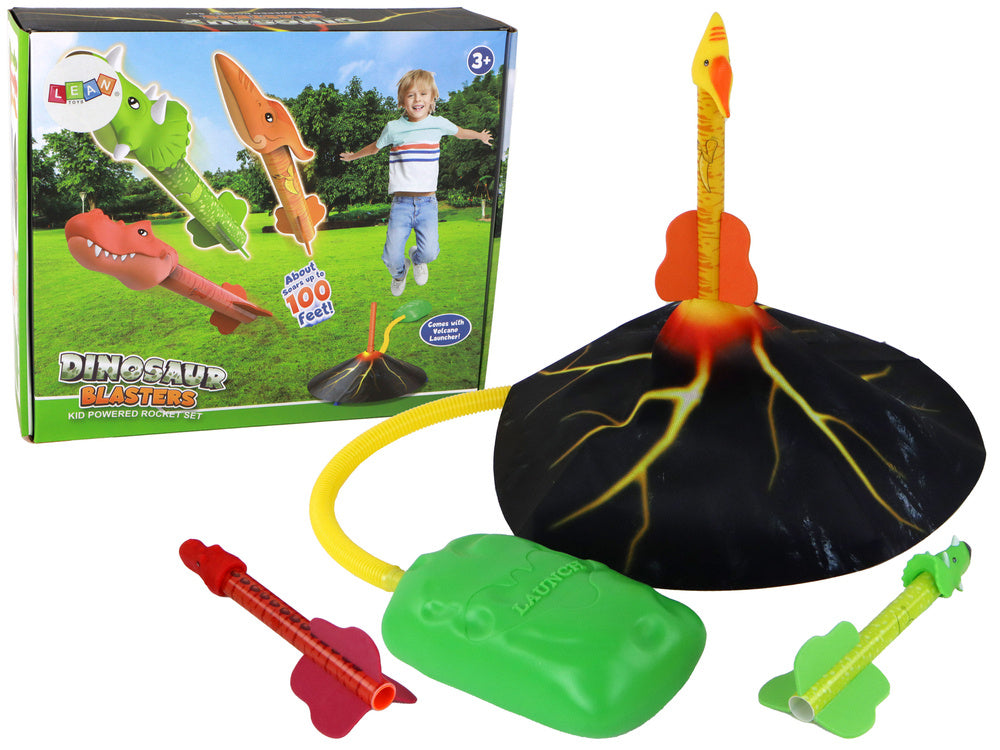 Volcano Launcher Raketendinosaurus-spel voor thuis en in de tuin