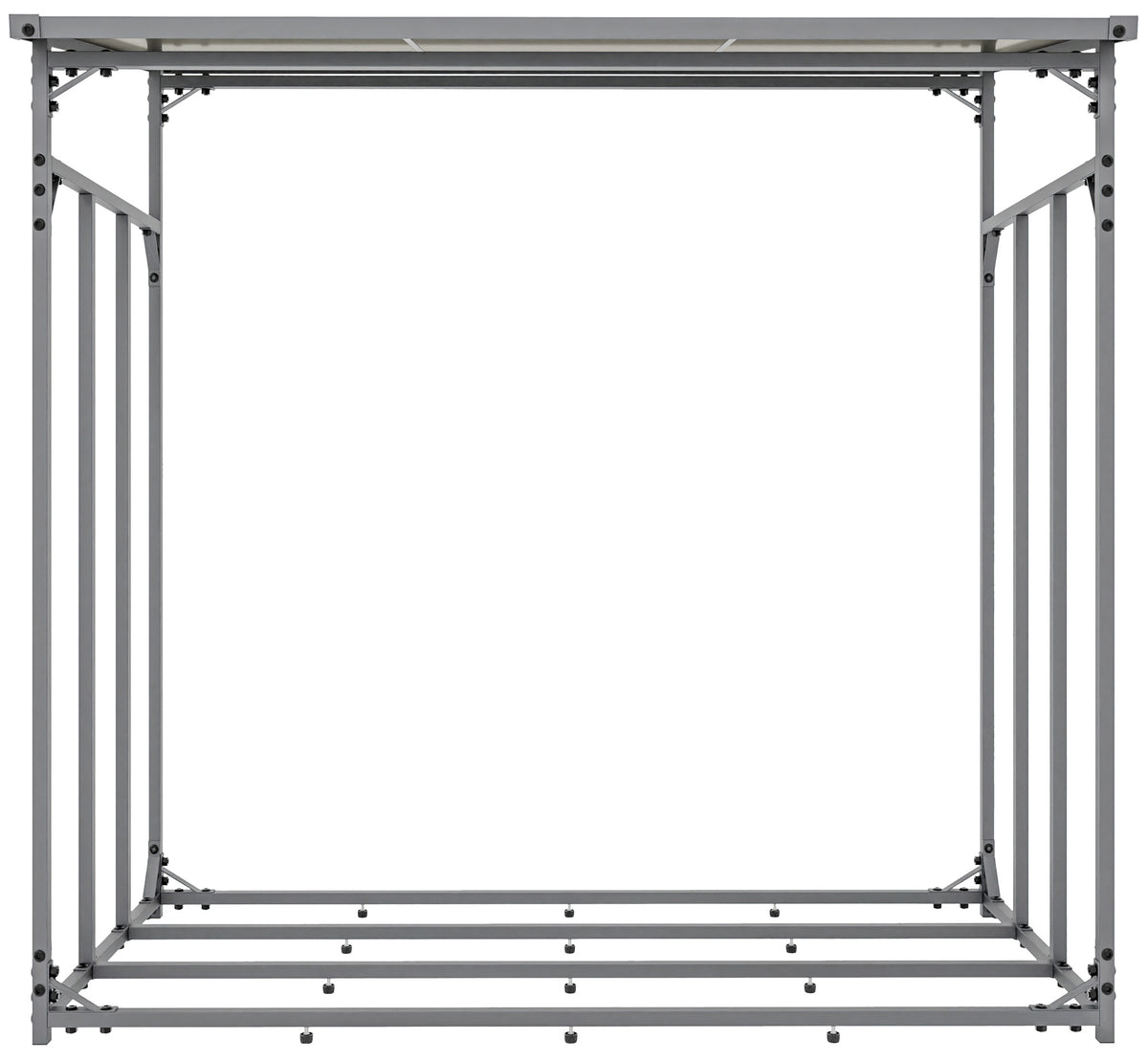 Houtopslag + afdekzeil Ruston aluminium S (3)