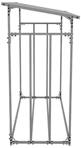 Houtopslag + afdekzeil Ruston aluminium S (4)