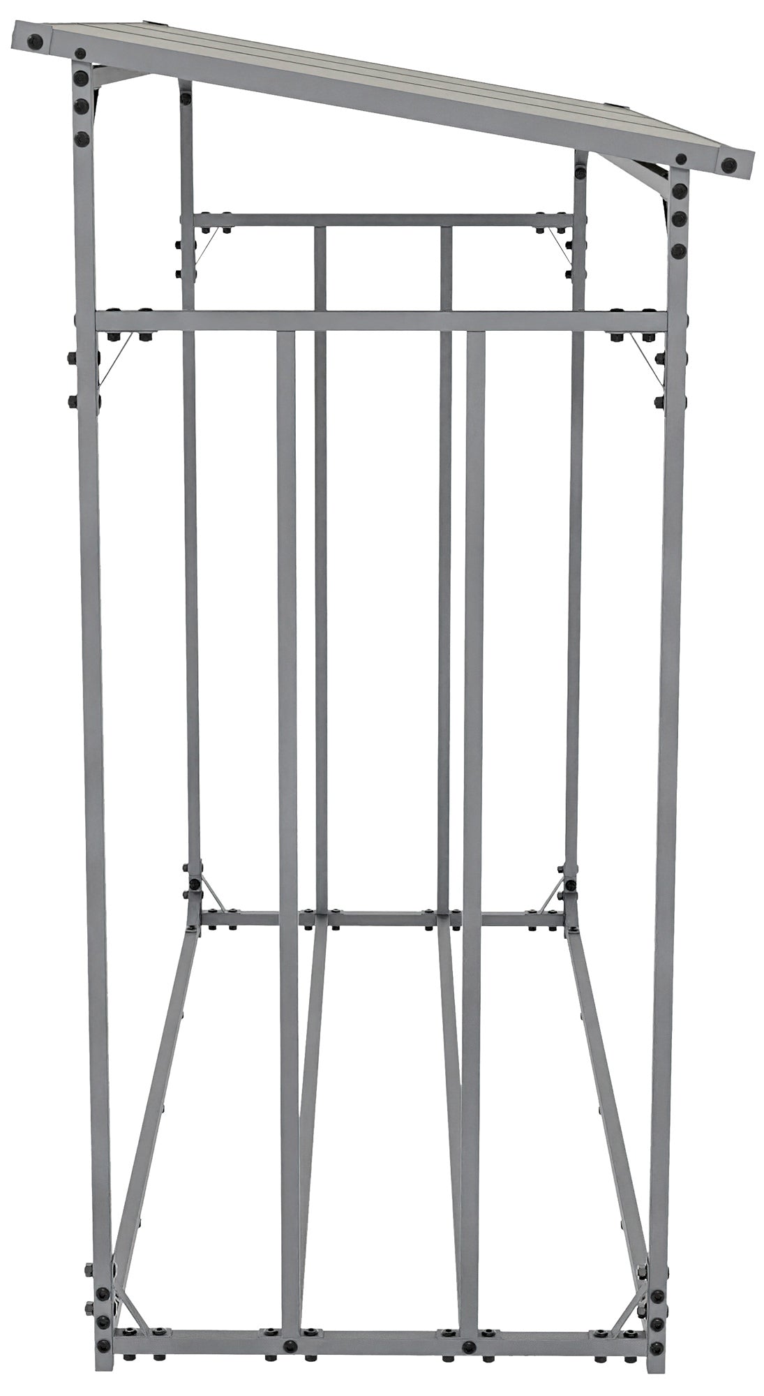 Houtopslag + afdekzeil Ruston aluminium S (4)
