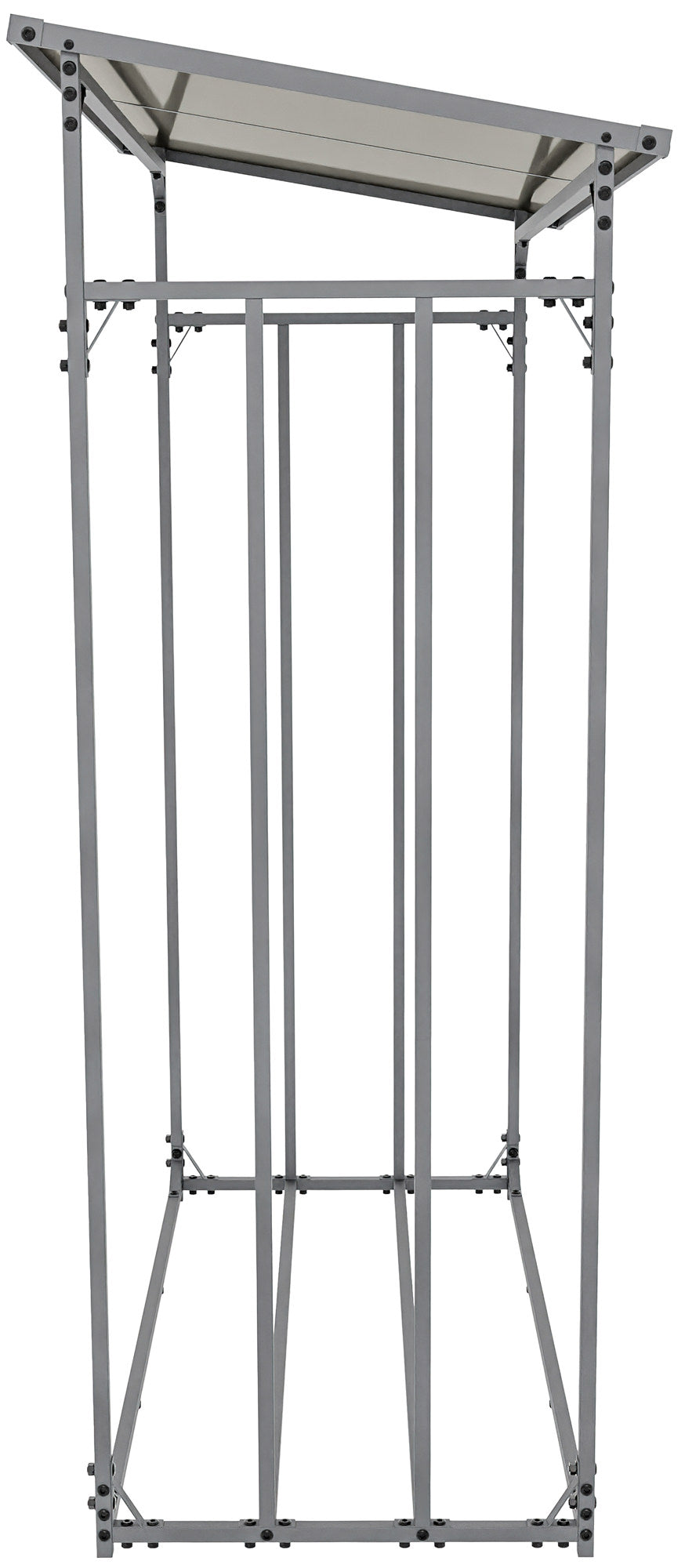 Brandhoutoverkapping + afdekzeil Ruston aluminium L (4)