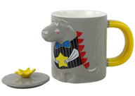 Grijze dinosaurus-theebeker, 400 ml