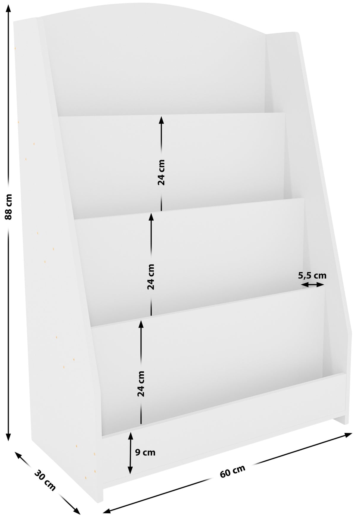 Boekenplank Melfa 60 cm (3)