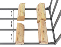 Houtopslag + afdekzeil Ruston metaal S (8)