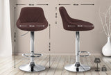 Barkruk Lazio stof chroom (10)