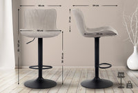 Set van 2 barkrukken Linus stof (2)