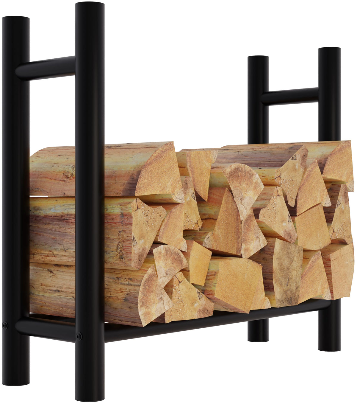 Haardhoutstandaard Medya rond 30x80x80 cm