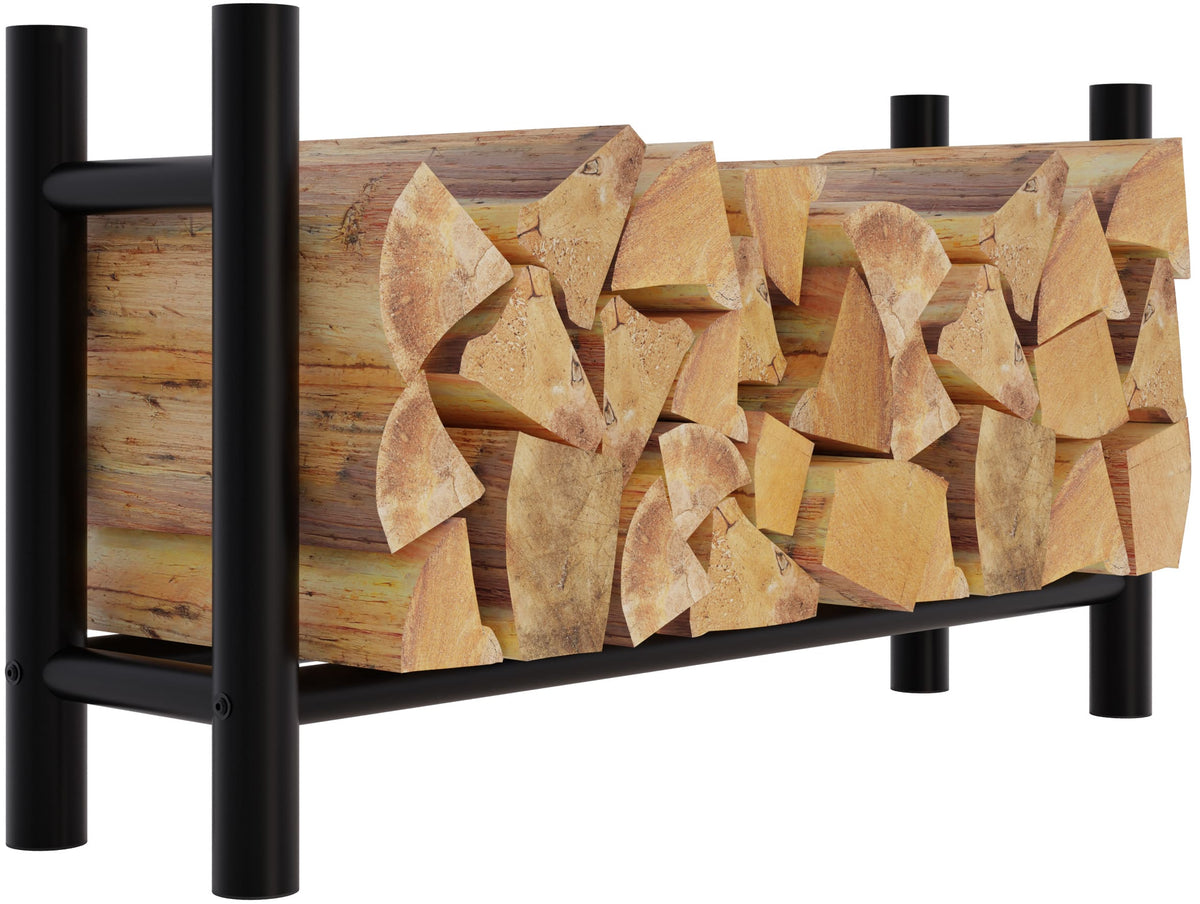 Haardhoutstandaard Medya rond 30x100x60 cm