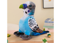 Blauwe papegaai pluche mascotte 20 cm