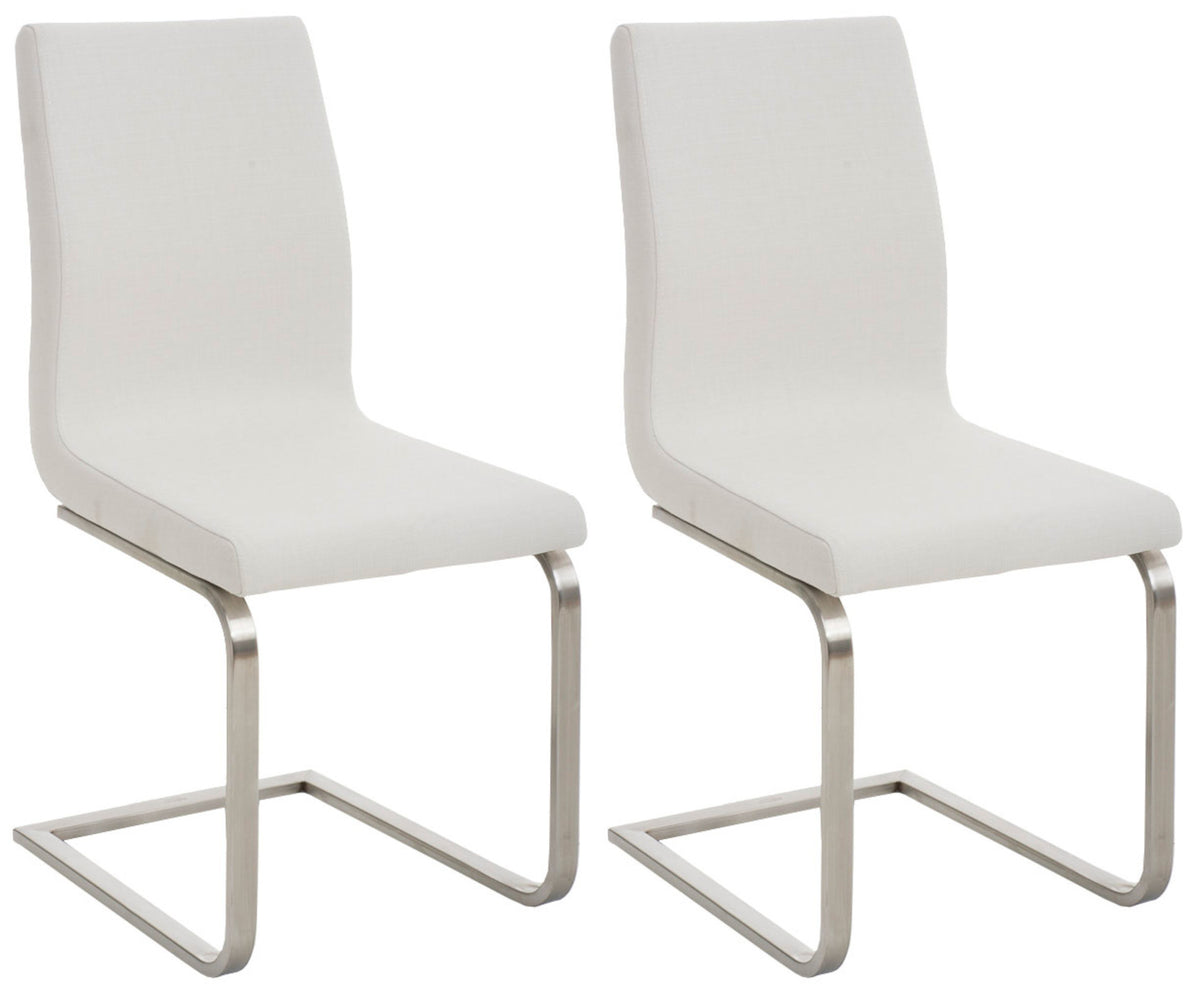 2-delige set eetkamerstoelen Belfort stof
