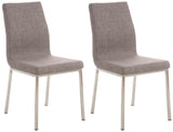 Set van 2 eetkamerstoelen Colmar stof (8)