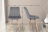 Set van 2 stoelen Leni fluweel (2)