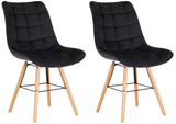 Set van 2 stoelen Leni fluweel (9)