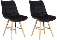 Set van 2 stoelen Leni fluweel (9)