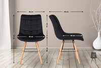Set van 2 stoelen Leni fluweel (10)