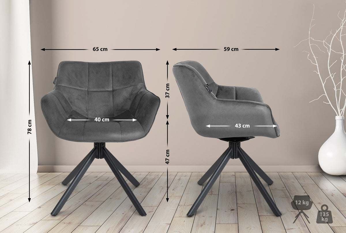 Stoel Westport fluweel (9)