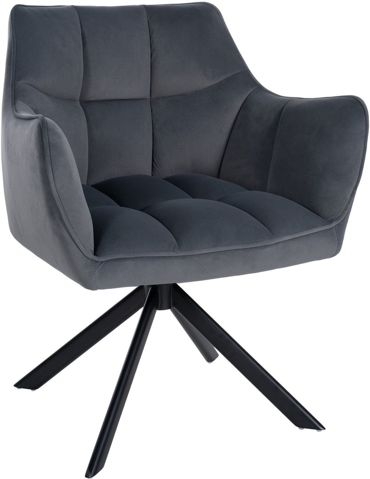 Eetkamerstoel Swing fluweel zwart (8)