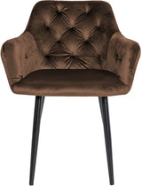 Set van 2 eetkamerstoelen Stanley fluweel (4)
