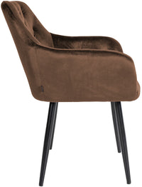 Set van 2 eetkamerstoelen Stanley fluweel (5)