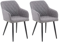 Set van 2 eetkamerstoelen Shila stof