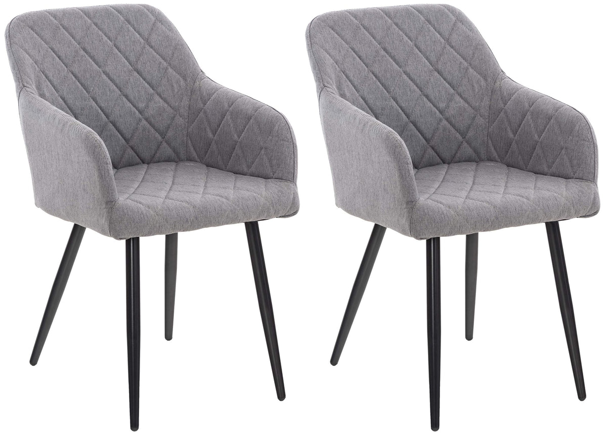 Set van 2 eetkamerstoelen Shila stof